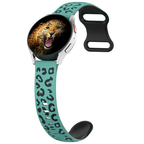 Huawei Watch GT 3 42mm MKST KRD-140 20mm Silikon Kordon Strap Kayış - Yeşil-Siyah