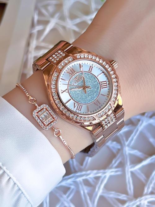 Rose/Gold Renk Kararmaz Renk Atmaz 3 Atm  Özel Tasarım Kadın Kol Saati EFL21285C