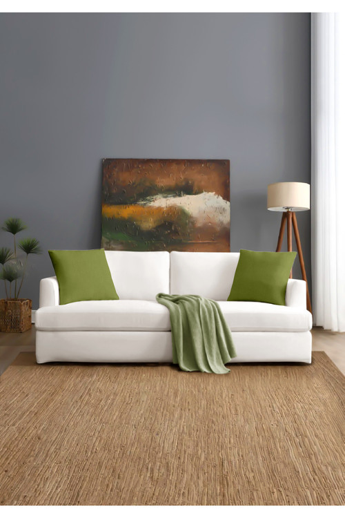 Canvas 4'lü Açık Yeşil Sıvı Geçirmez Leke Tutmaz Kırlent Kılıfı 40 x 40 cm
