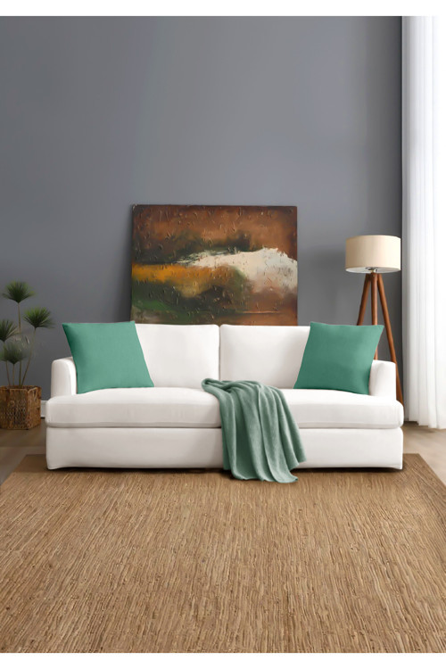 Canvas 4'lü Petrol Sıvı Geçirmez Leke Tutmaz Kırlent Kılıfı 40 x 40 cm
