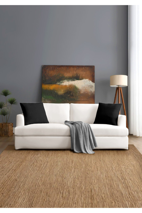 Canvas 4'lü Siyah Sıvı Geçirmez Leke Tutmaz Kırlent Kılıfı 40 x 40 cm