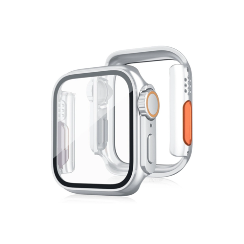 Apple Watch 44mm Watch 49mm Kasa Dönüştürücü Ve Ekran Koruyucu - Çöl Titanyum