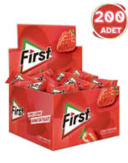 Çilek Aromalı Şekersiz Tatlandırıcılı Sakız 1,7 GR X 200 Adet