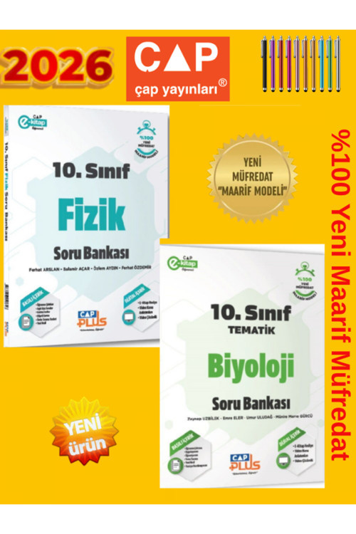 Güncel Maarif Müfredat 10.Sınıf (F-B)2 Kitap %Yeni Soru Bankası Seti Tematik+Android Kalem