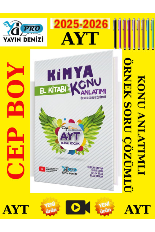 Yayın Denizi Ayt Kimya Pro Konu Anlatımı El Kitabı+Android Kalem