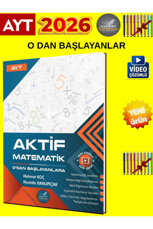2026 Ayt Aktif Öğreten Matematik 0'Dan Başlayanlara Öğreten Konu Anlatımlı Soru Bankası Kitabı