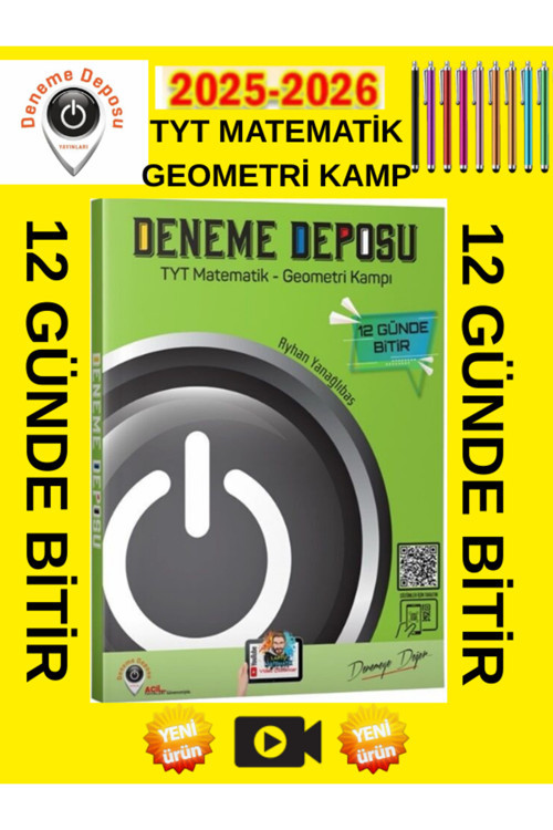 Kazanım Odaklı 2026 Deneme Deposu Tyt Matematik Geometri Kampı Dokunmatik Kalem