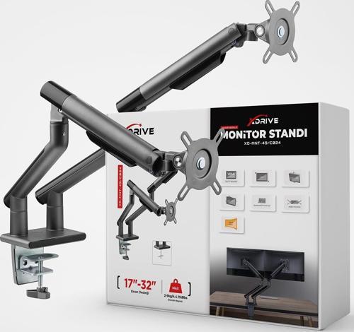 İkili Monitör Tutucu MNT-49/C024 - Monitör Standı - Monitör Aparatı