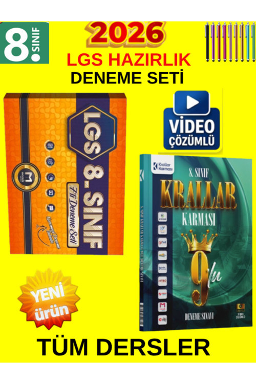 Lgs 2026 Hazırlık Seti Mozaik 7Li Genel Deneme Krallar Karması 9Lu Deneme Set(Kazandıran)