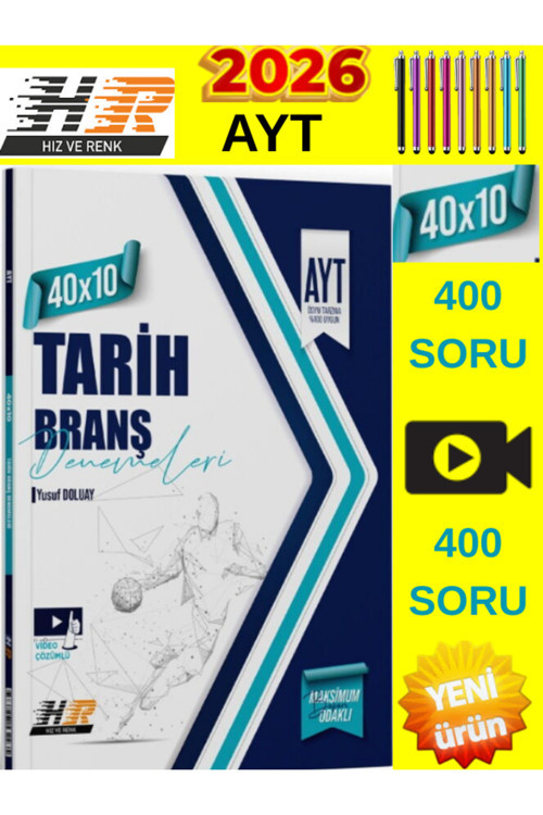Ayt Tarih 40X10 Denemeleri - Yeni Nesil Sorular - Güncel Video Çözüm