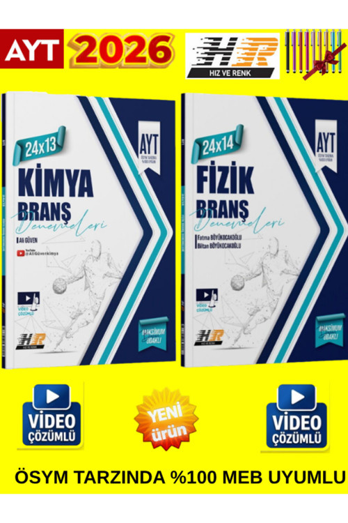 Ayt Sayısal Deneme Kitabı Seti Fizik Ve Kimya 2026 Hazırlık + Tablet Kalem