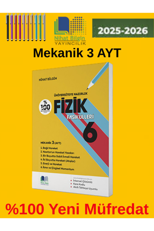Nihat Bilgin 2025-2026 Üniversiteye Hazırlık Fizik Fasikülleri - 3(Elektrik Ve Manyetizma -1 (Tyt)