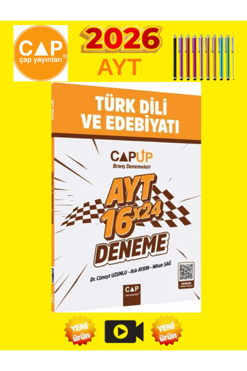 Ayt Türk Dili Ve Edebiyatı 16 X 24 Up Deneme+Android Kalem