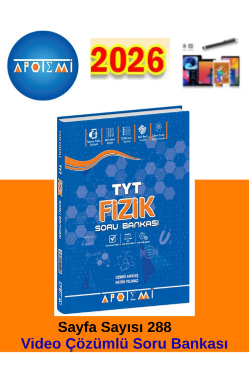25-26 Apotemi Yayınları Tyt Fizik Soru Bankası+Android Kalem