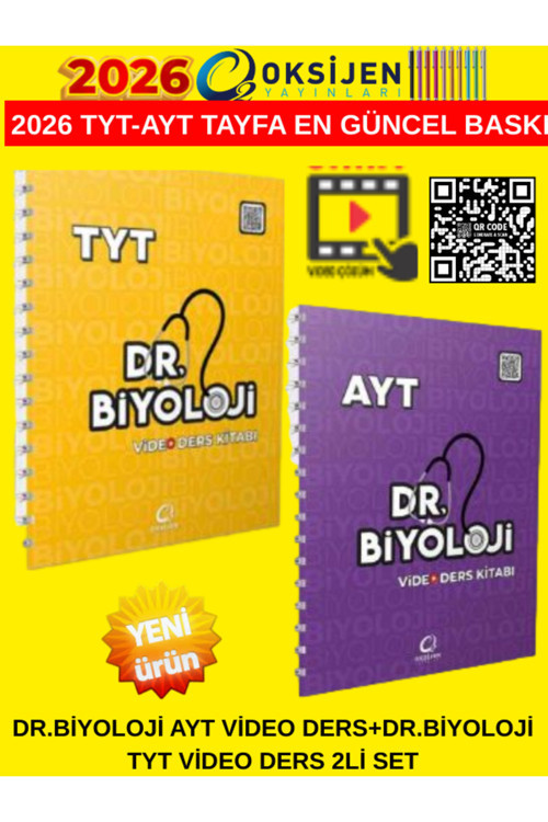 2026 Dr.Biyoloji Ayt Video Ders+Dr.Biyoloji Tyt Video Ders 2Li Set