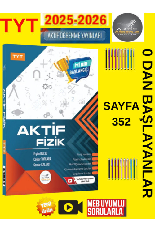 Aktif Tyt Fizik Sıfırdan Başlayanlara 2026 Güncel Müfredat Video Çözümlü Yeni+Android Kalem