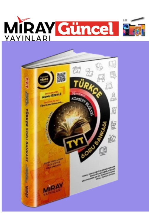 Miray Yayınları 2025 Tyt Türkçe Video Çözümlü Konu Özetli Soru Bankası+Tablet Kalem