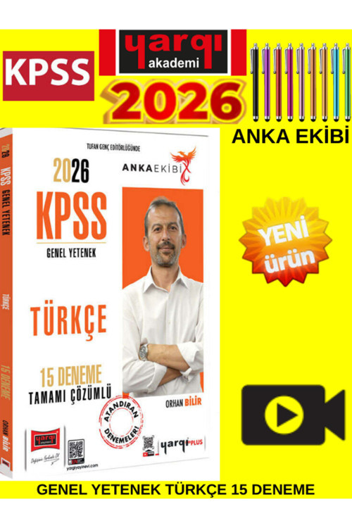 2026 Kpss Genel Yetenek Anka Ekibi Tamamı Çözümlü Türkçe 15 Deneme+Kalem