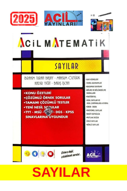 Matematiğin İlacı Tyt Acil Matematik Sayılar 1+Android Kalem