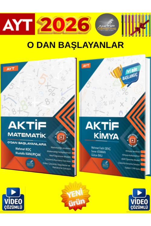 2026 Ayt Sayısal Dersler 0 Dan Başlayanlara (M-K)2 Kitap Öğreten Konu Anlatımlı Soru Bankası Seti