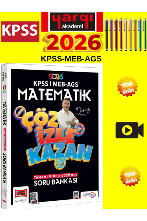 2026 Kpss Meb-Ags Matematik Çöz İzle Kazan Tamamı Video Çözümlü Soru Bankası+Tablet Kalem