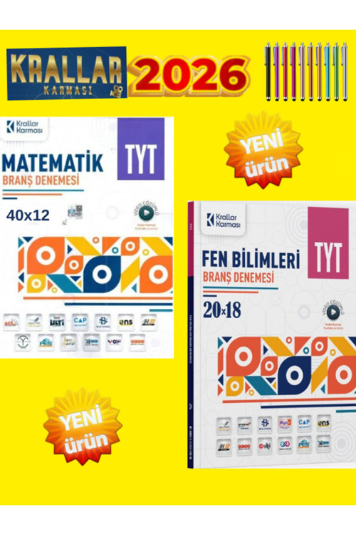 2026 Tyt Matematik 40+Fen 20+Android Kalem
