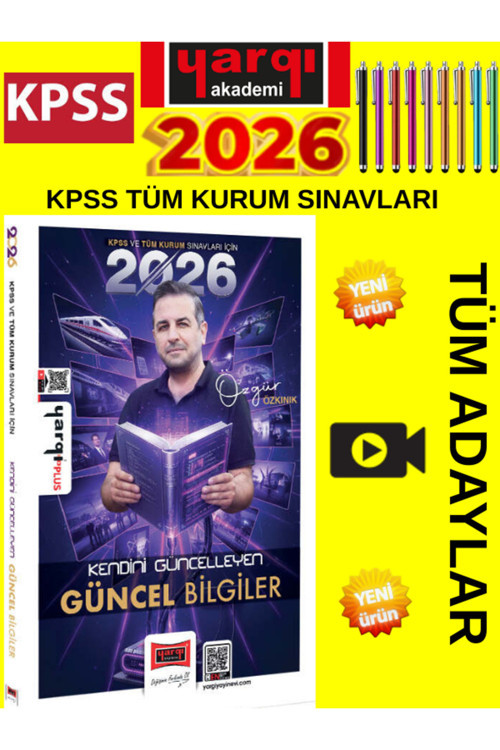2026 Kpss Ve Tüm Kurum Sınavları İçin Kendini Güncelleyen Güncel Bilgiler(Konu Anlatım)+Kalem