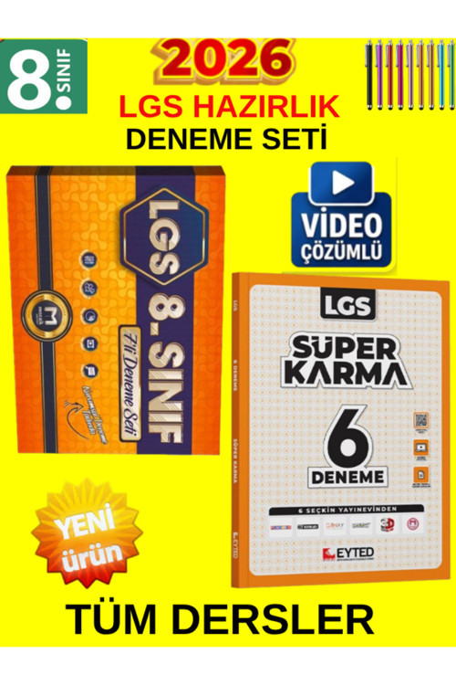 Lgs 2026 Hazırlık Seti Mozaik 7Li Genel Deneme Eyted Süper Karma 6Lı Deneme Set(Kazandıran)