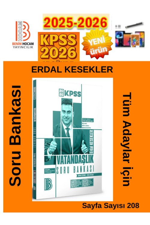 Benim Hocam Yayınları 2026 Kpss Vatandaşlık Tamamı Video Çözümlü+Android Kalem