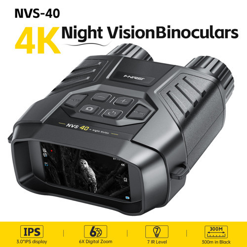 NVS-40 4K HD Gece Görüşlü Dürbün Kızılötesi 6x Dijital Zoom