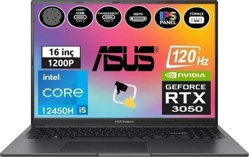Vivobook 16X K3605ZC-N1013W I5-12450H 24GB 512 SSD RTX3050 16 Fullhd W11H Taşınabilir Bilgisayar Snertech