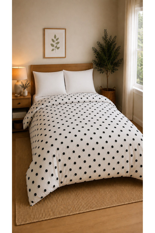 Çift Kişilik Nevresim Takımı %100 Pamuk 200x220 | Lastikli Çarşaflı 160x200