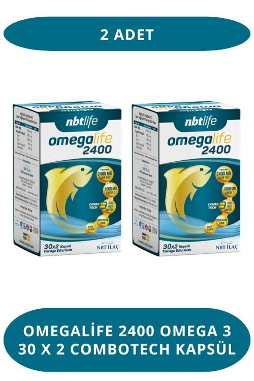 Omegalife 2400 Omega 3 30 x 2 Combotech Kapsül (2 Adet)