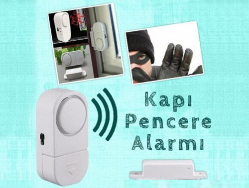 Kapı Pencere Alarmı - Manyetik Güvenlik Alarmı Pilli