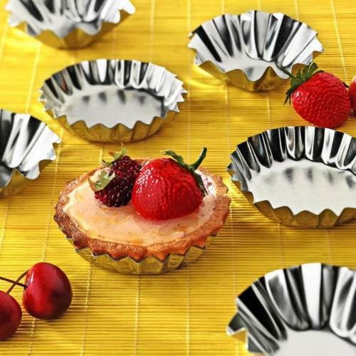 ETT Paslanmaz Çelik Muffin Kek Kalıbı Seti - 6 Adet