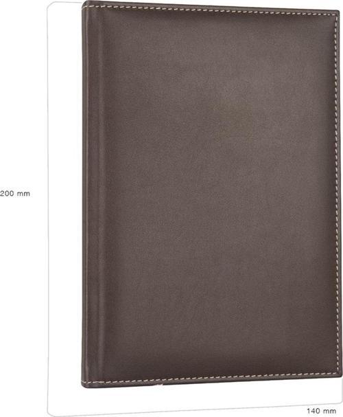 DERİ KAPAK DEFTER AJANDA TARİHSİZ ÇİZGİLİ 14X20 CM