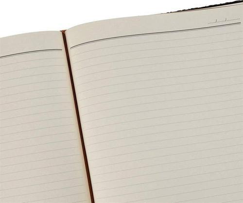 DERİ KAPAK DEFTER AJANDA TARİHSİZ ÇİZGİLİ 17X24 CM
