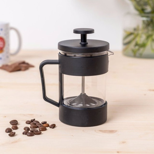 Siyah French Press 350 ml - Elektriksiz Kahve Demleyici