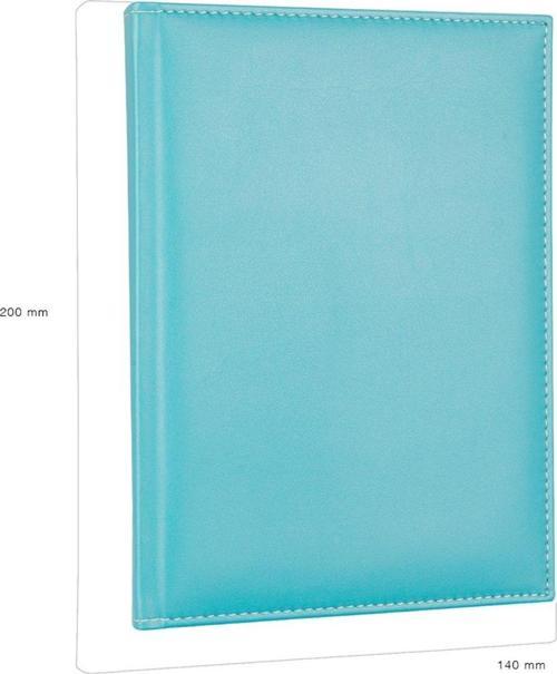 DERİ KAPAK DEFTER AJANDA TARİHSİZ KARELİ 14X20 CM