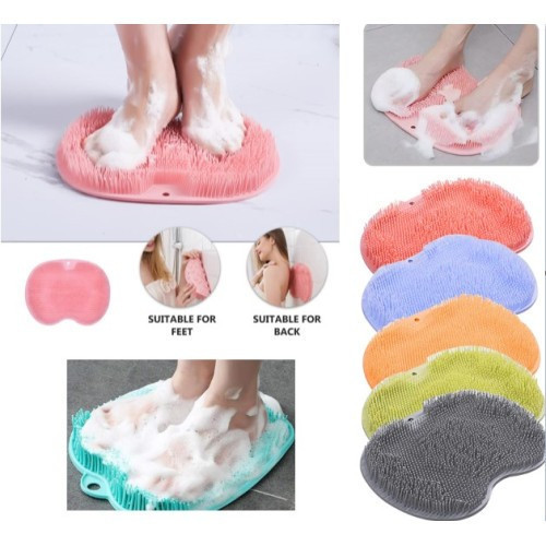Vantuzlu Banyo Sırt Fırçası ve Masaj Matı | Ayak ve Vücut Bakımı