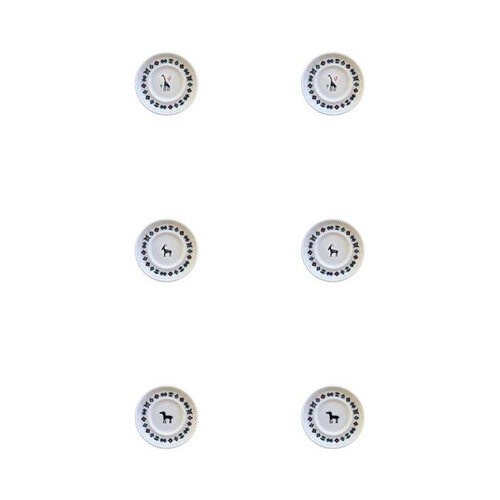 Porselen Hitit Sefa Çay Tabağı Takımı 10cm 6 Parça