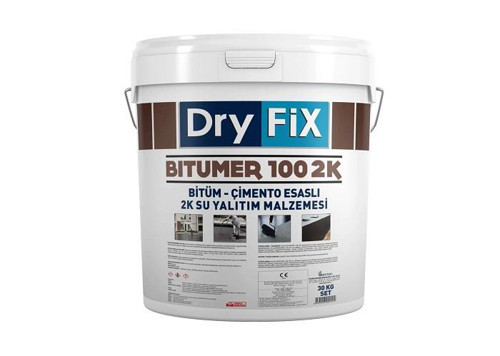 Bitümer100 2K Bitümlü Çift Komponentli Likit Membran 30 Kg Siyah