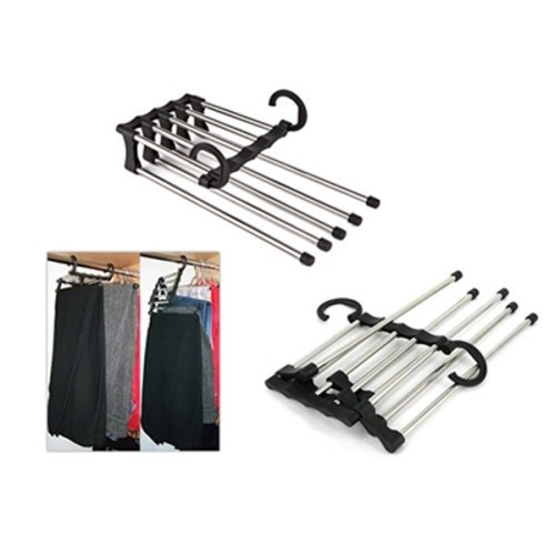 Hareketli Pantolon Askılığı 5 in 1 - Dolap Düzenleyici