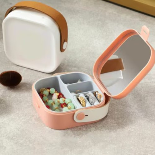 ETT Aynalı Makyaj Kutusu Çanta Boy (Takı Düzenleyici)
