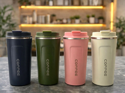 480 ml Paslanmaz Çelik Termos Mug Bardak - Sıcak/Soğuk Tutucu