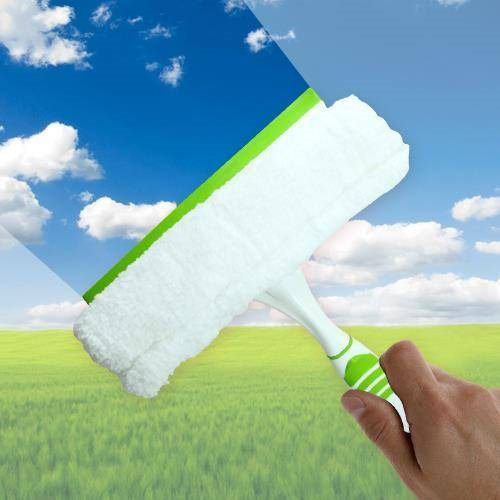 Çekçekli Mikrofiber Cam Silme Mopu - Leke Bırakmayan Temizlik
