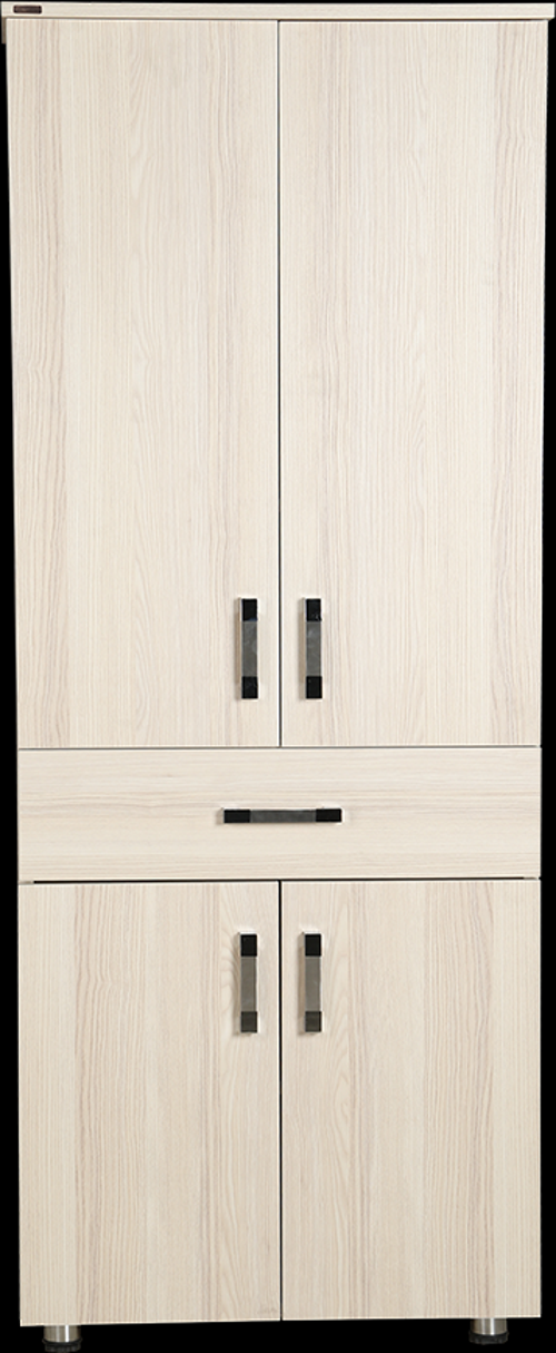Çok Amaçlı 12686 Dolap Hard Model Parlak Carden Suntalem 4Raf 1Çekm 180cm El Yapı