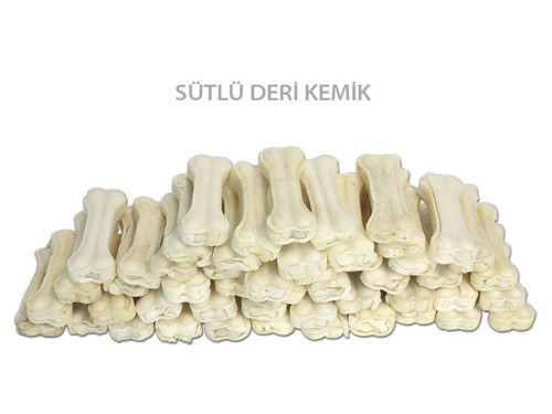 Sütlü Deri Kemik Köpek Ödülü 10'lu Paket - ETT