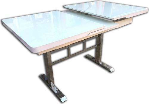 Masa 12502 Ayak Japon Model Metal Nikelaj Çelik Kelebek Yan Açılır Temper Cam 