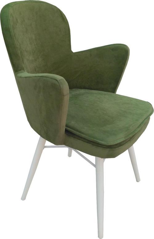 Sandalye 12504 KELEBEK Dökme sünger Kayın torna RETRO ayak Babyface kumaş El Yapı